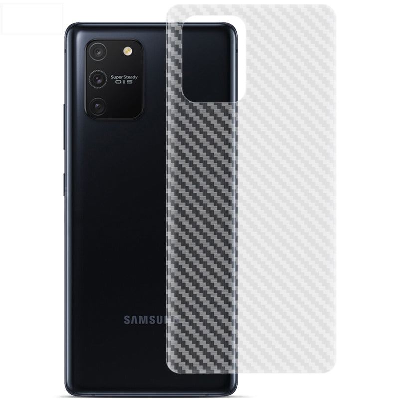 IMAK Carbon Fiber Texture Soft PVC Back Protector for Samsung Galaxy A91 S10 Lite M80s IMAK Carbon Fiber Texture Soft PVC Back Protector for Samsung Galaxy A91 S10 Lite M80s